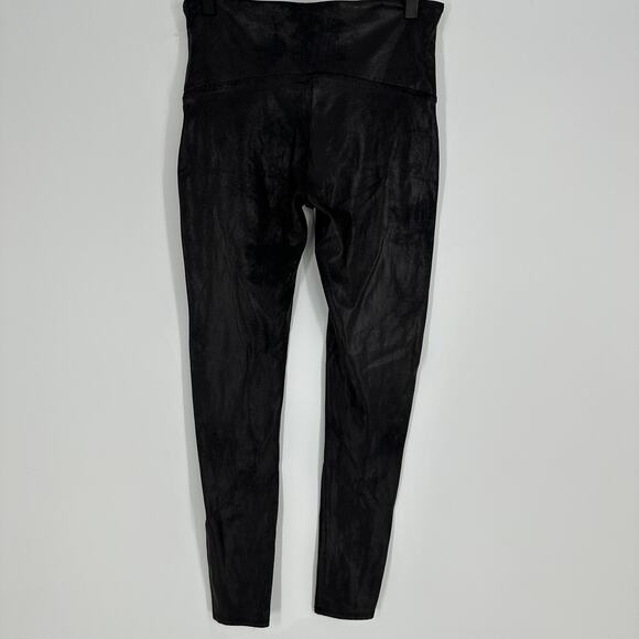 Spanx Black Faux Leather Shaping Leggings Womens Size XL - Picture 6 of 6